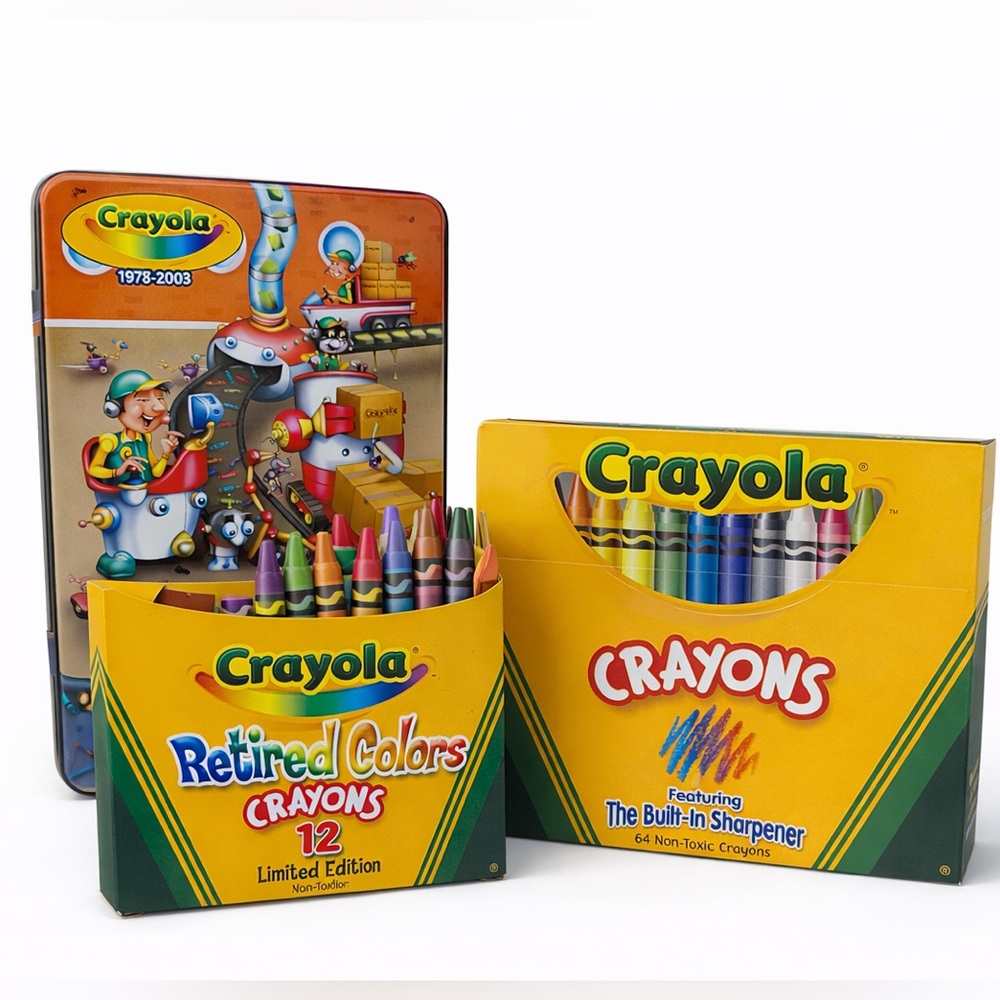 Crayola Retired Colors Collector Tin 1978 2003 Vintage Nostalgic